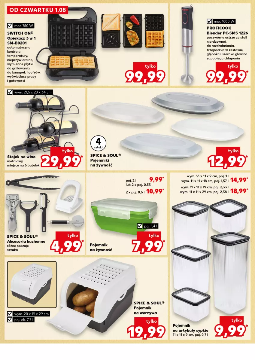 Gazetka promocyjna Kaufland - Kaufland - ważna 01.08 do 07.08.2024 - strona 14 - produkty: Blender, Grill, Pojemnik, Stojak, Trzepaczka, Warzywa, Wino