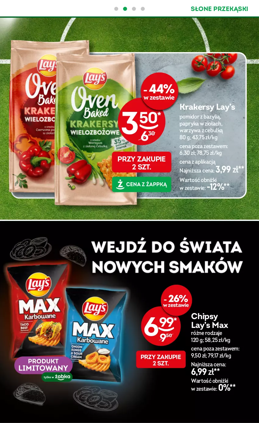 Gazetka promocyjna Żabka - gazetka-promocyjna-27-28-2026 - ważna 01.07 do 14.07.2026 - strona 21 - produkty: Bazyl, Chipsy, Krakersy, Lay’s, Papryka, Warzywa