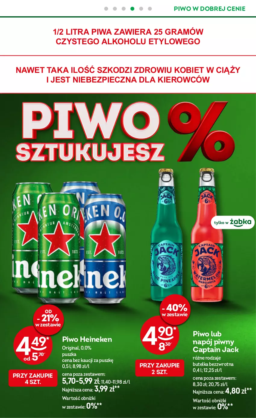 Gazetka promocyjna Żabka - gazetka-promocyjna-27-28-2026 - ważna 01.07 do 14.07.2026 - strona 55 - produkty: Captain Jack, Gin, Gra, Heineken, Napój, Piec, Piwa, Piwo