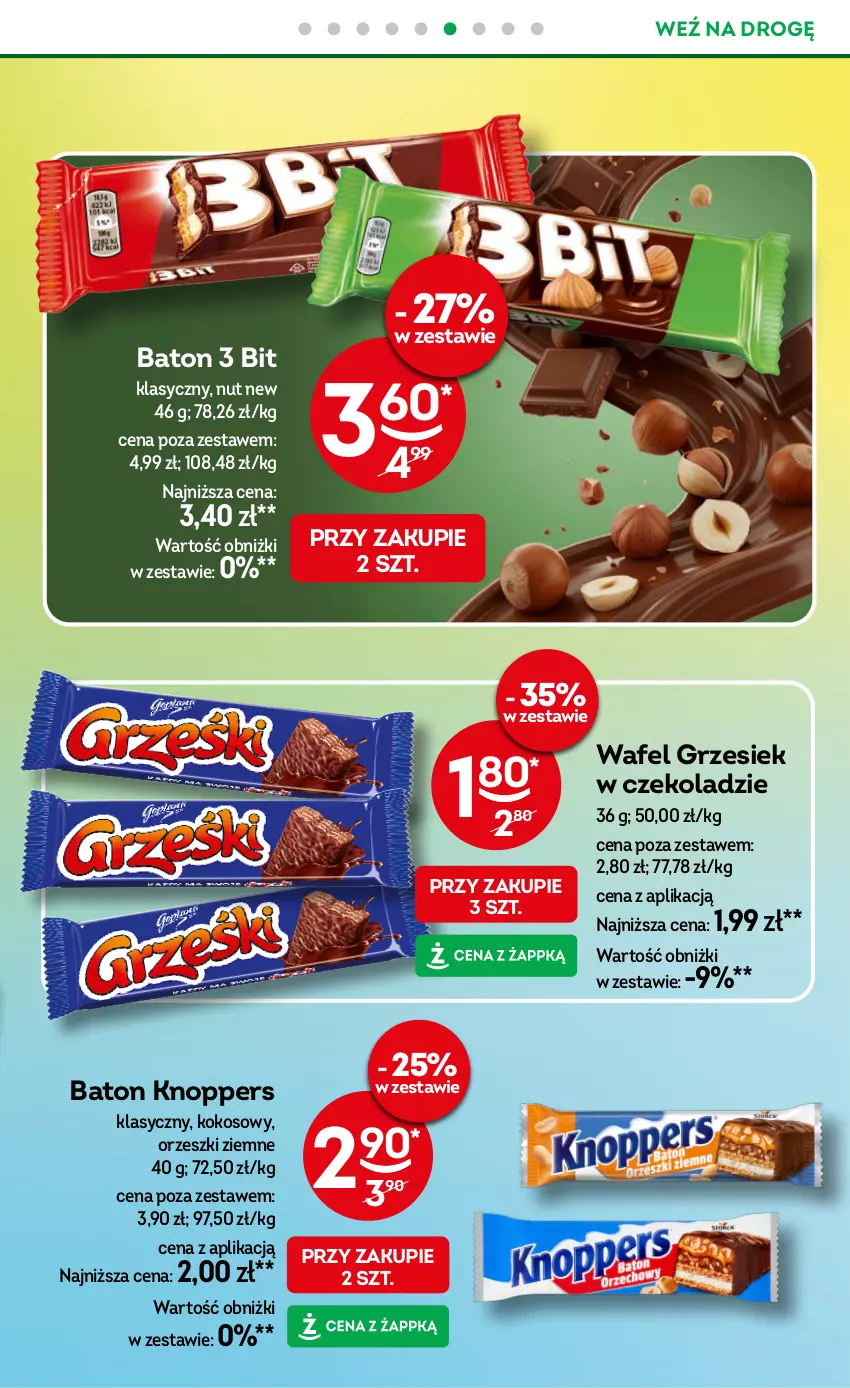 Gazetka promocyjna Żabka - gazetka-promocyjna-27-28-2026 - ważna 01.07 do 14.07.2026 - strona 73 - produkty: Baton, Knoppers, Kokos, Orzeszki, Orzeszki ziemne