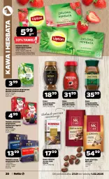 Gazetka promocyjna Netto - Od Poniedziałku - Gazetka - ważna od 01.02 do 01.02.2025 - strona 20 - produkty: Nescafé, Kawa rozpuszczalna, Kawa ziarnista, Brit, Kawa mielona, Kawa, Herbata czarna, Jacobs Krönung, Lipton, Jacobs, Herbata, Ogród, Herbapol, Herbata owocowa