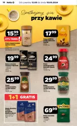 Gazetka promocyjna Netto - Netto Gazetka Food 37/24B - Gazetka - ważna od 18.09 do 18.09.2024 - strona 10 - produkty: Tchibo, Nescafé, Kawa rozpuszczalna, Gra, Kawa ziarnista, Kawa mielona, Kawa, Jacobs Krönung, Velvet, Jacobs Velvet, Lavazza, Jacobs, Fa