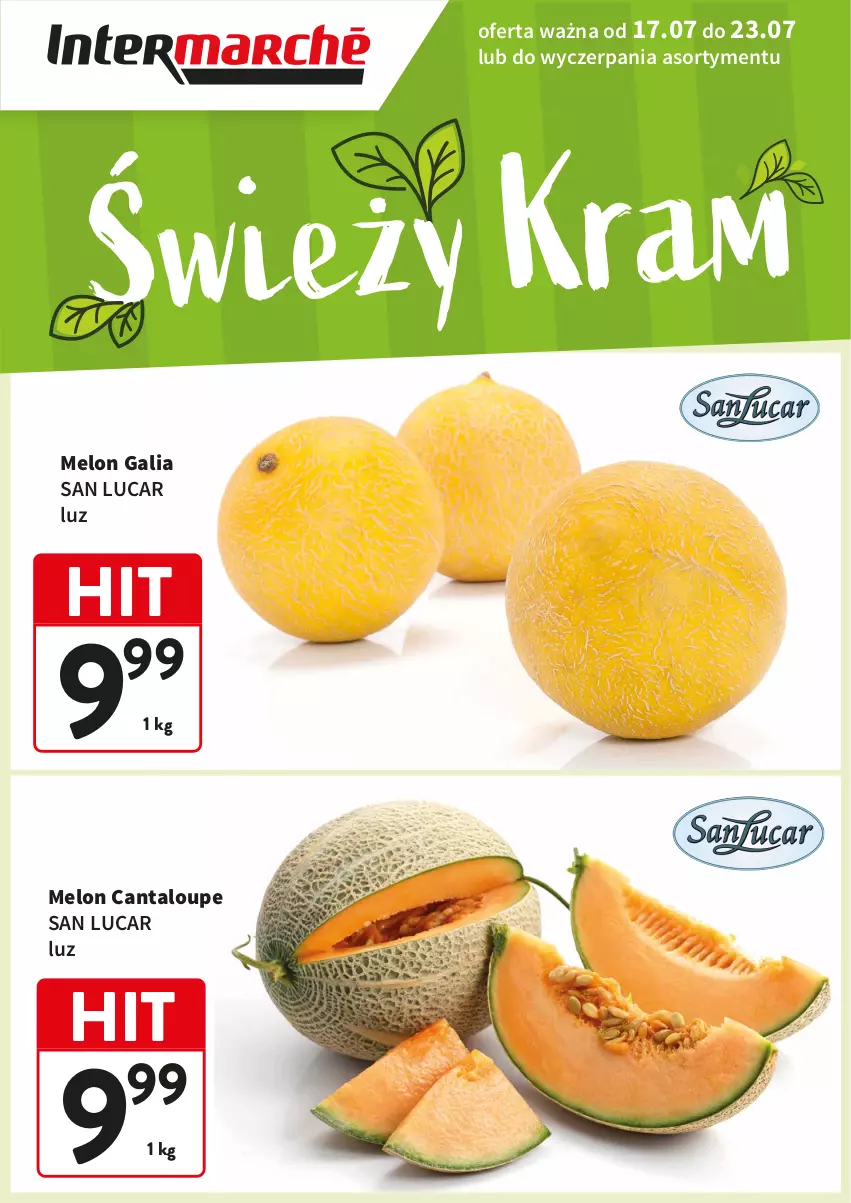 Gazetka promocyjna Intermarche - Świeży Hity tydz 29 - ważna 17.07 do 23.07.2025 - strona 1 - produkty: Melon
