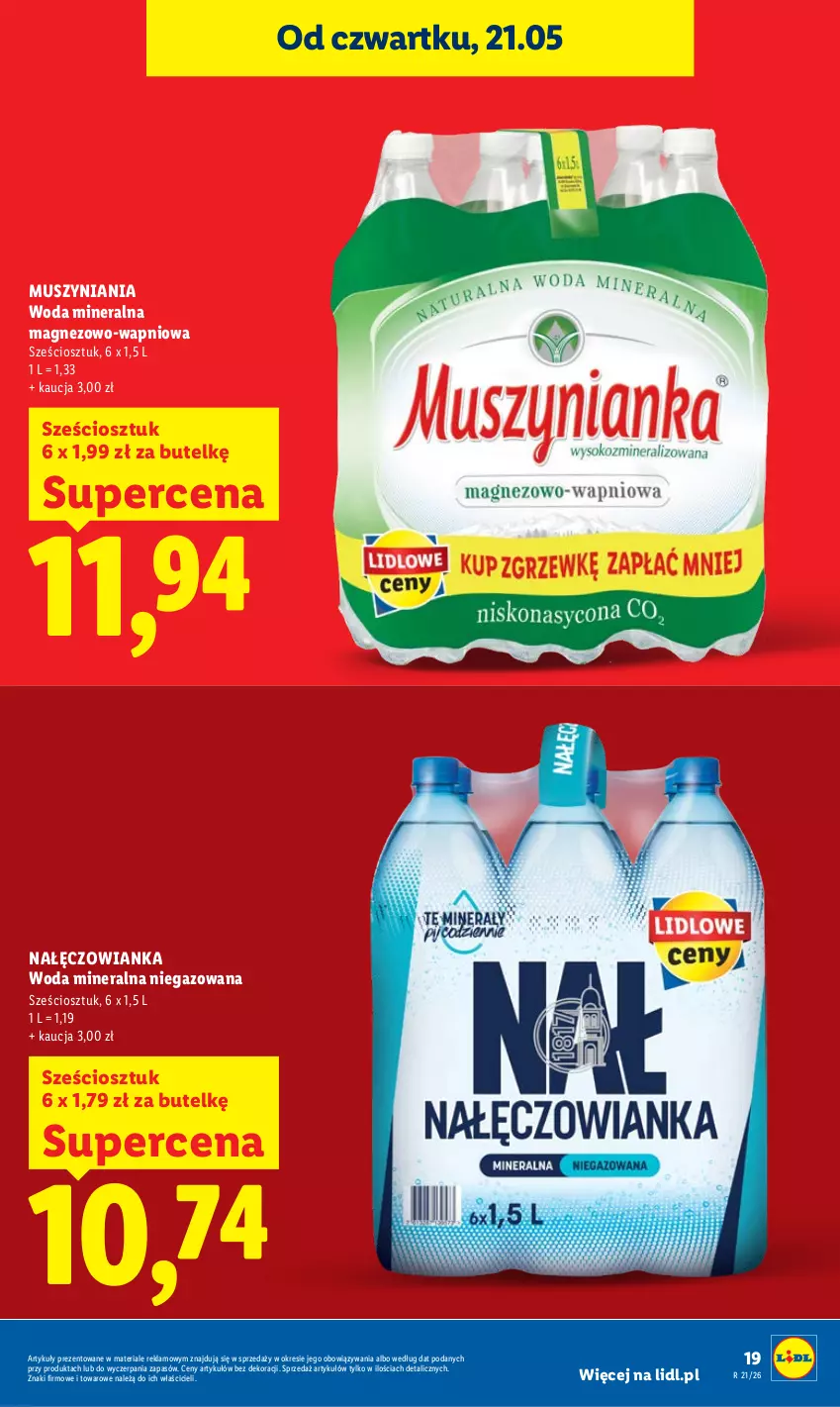 Gazetka promocyjna Lidl - Gazetka ważna od 21.05 do 23.05 - ważna 21.05 do 23.05.2026 - strona 19 - produkty: Magnez, Mus, Nałęczowianka, Woda, Woda mineralna