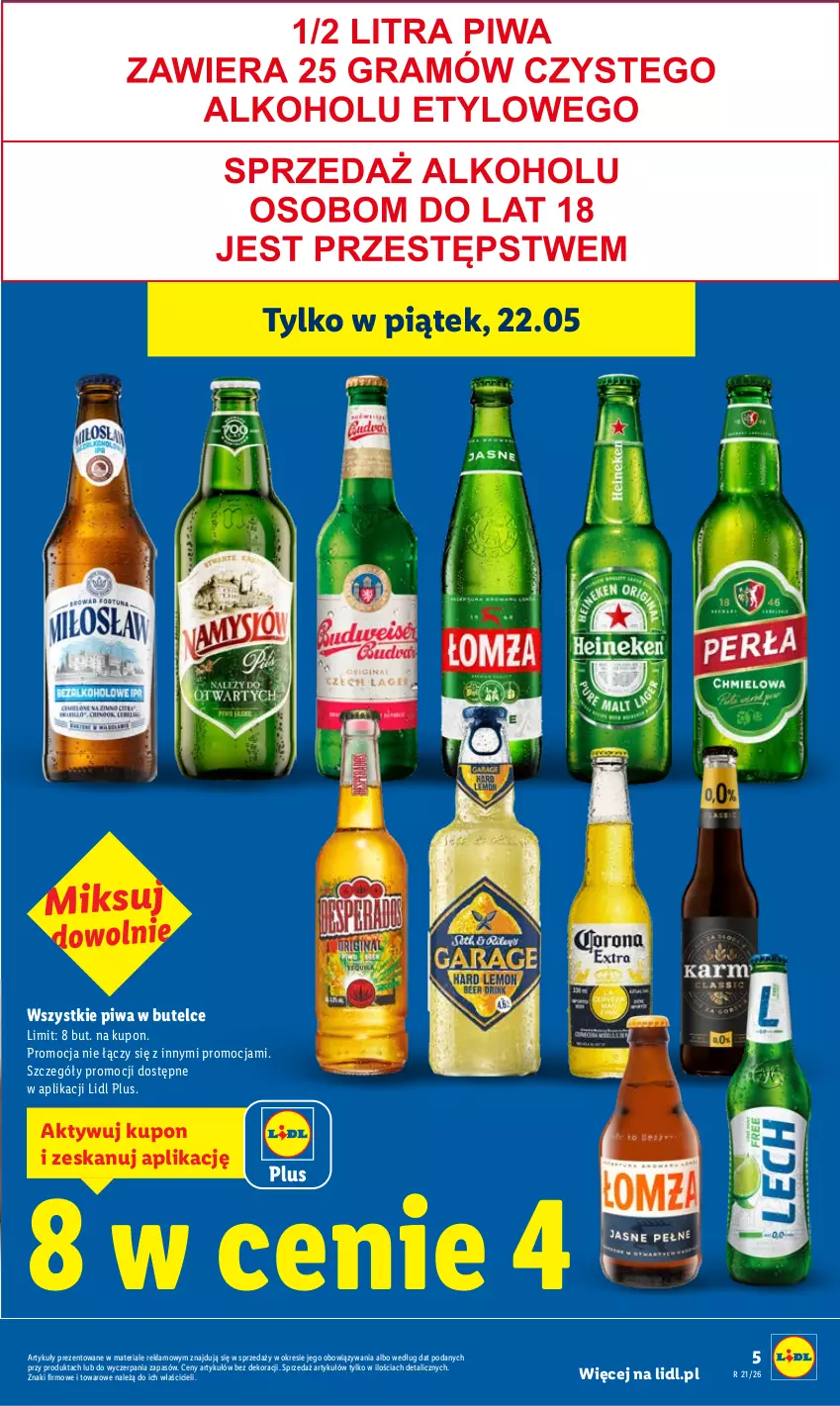 Gazetka promocyjna Lidl - Gazetka ważna od 21.05 do 23.05 - ważna 21.05 do 23.05.2026 - strona 5 - produkty: Piwa