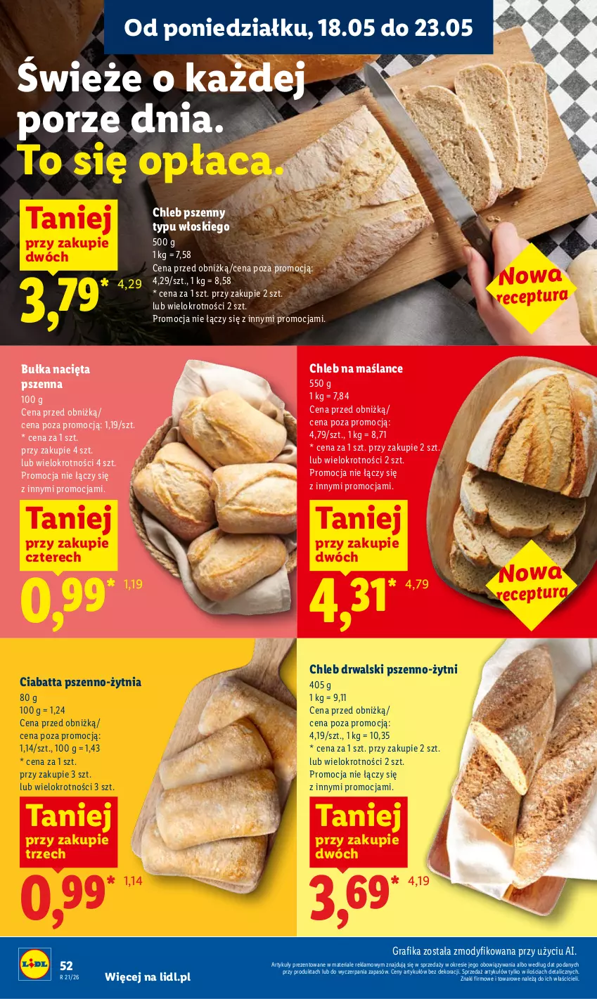 Gazetka promocyjna Lidl - Gazetka ważna od 21.05 do 23.05 - ważna 21.05 do 23.05.2026 - strona 54 - produkty: Bułka, Chleb, Ciabatta, Gra, Grafika, Por