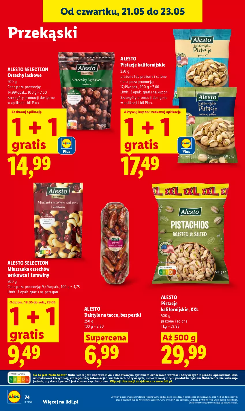 Gazetka promocyjna Lidl - Gazetka ważna od 21.05 do 23.05 - ważna 21.05 do 23.05.2026 - strona 82 - produkty: Daktyle, Gra, Pistacje