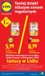 Gazetka promocyjna Lidl - Gazetka ważna od 21.05 do 23.05 - Gazetka - ważna od 23.05 do 23.05.2026 - strona 27 - produkty: Deser owocowy, HiPP, Banany, Ser, Por, Deser, Jabłka