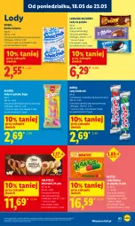 Gazetka promocyjna Lidl - Gazetka ważna od 21.05 do 23.05 - Gazetka - ważna od 23.05 do 23.05.2026 - strona 69 - produkty: Kaktus, Lion, Lody, Algida, Oreo, Nestlé, Milka, LG