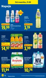 Gazetka promocyjna Lidl - Gazetka ważna od 21.05 do 23.05 - Gazetka - ważna od 23.05 do 23.05.2026 - strona 72 - produkty: Nałęczowianka, Sok, Mus, Lemoniada, Napoje, Muszynianka, Tymbark, Oshee, Woda mineralna, Arbuz, Woda, Mięta, Magnez