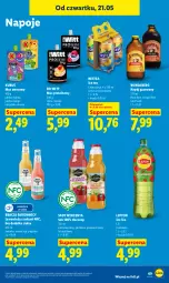 Gazetka promocyjna Lidl - Gazetka ważna od 21.05 do 23.05 - Gazetka - ważna od 23.05 do 23.05.2026 - strona 75 - produkty: Sok, Mus, Gin, Lemoniada, Morela, Ice tea, Napoje, Lipton, Napój gazowany, Limonka, Kubuś, Mango, Napój, Nestea, Grejpfrut