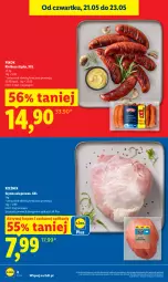 Gazetka promocyjna Lidl - Gazetka ważna od 21.05 do 23.05 - Gazetka - ważna od 23.05 do 23.05.2026 - strona 8 - produkty: Szynka wieprzowa, Szynka, PIKOK, Kiełbasa, Kiełbasa śląska