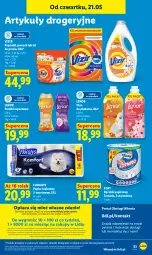 Gazetka promocyjna Lidl - Gazetka ważna od 21.05 do 23.05 - Gazetka - ważna od 23.05 do 23.05.2026 - strona 91 - produkty: Por, Gra, Papier, Portal, Perełki zapachowe, Papier toaletowy, Laur, Vizir, Płyn do płukania, Ręcznik, Mola, Foxy, Flora, Lenor