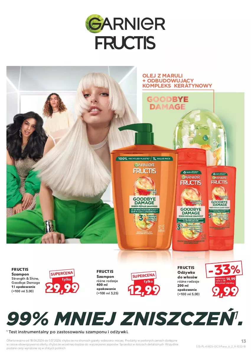 Gazetka promocyjna Kaufland - Kaufland - ważna 18.06 do 01.07.2026 - strona 13 - produkty: Fructis, Odżywka, Olej, Rum, Szampon