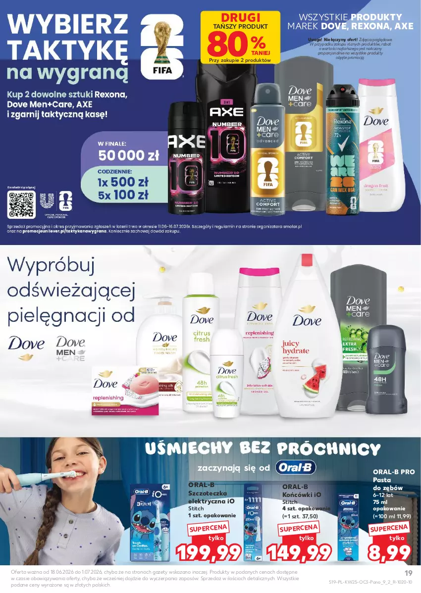Gazetka promocyjna Kaufland - Kaufland - ważna 18.06 do 01.07.2026 - strona 19 - produkty: Dove, Pasta do zębów, Por, Rexona, Szczoteczka, Waga