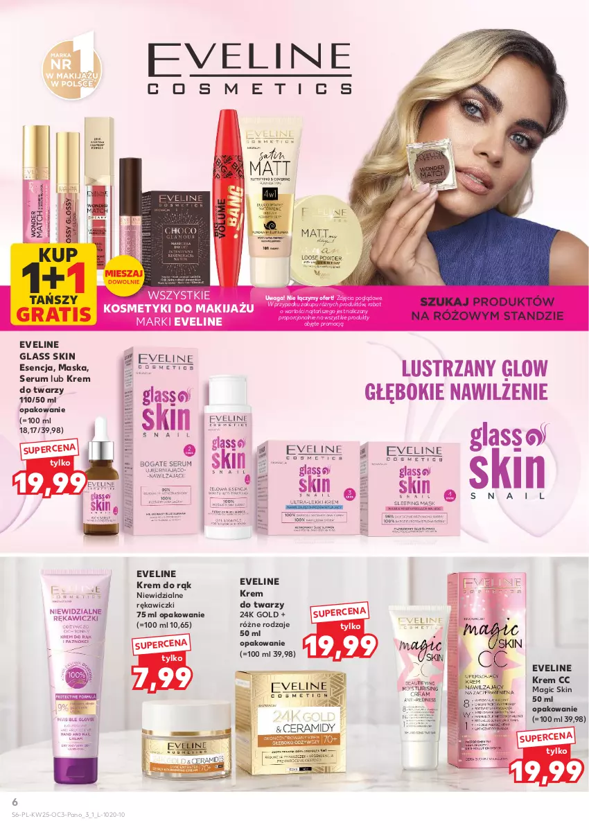 Gazetka promocyjna Kaufland - Kaufland - ważna 18.06 do 01.07.2026 - strona 6 - produkty: Eveline, Gra, Krem do rąk, Krem do twarzy, Makijaż, Maska, Por, Rum, Ser, Serum, Waga