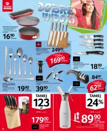 Gazetka promocyjna Selgros - Oferta przemysłowa - Gazetka - ważna od 01.09 do 01.09.2021 - strona 16 - produkty: Noż, Koc, Tortownica, Ostrzałka do noży, Korkociąg, Syfon