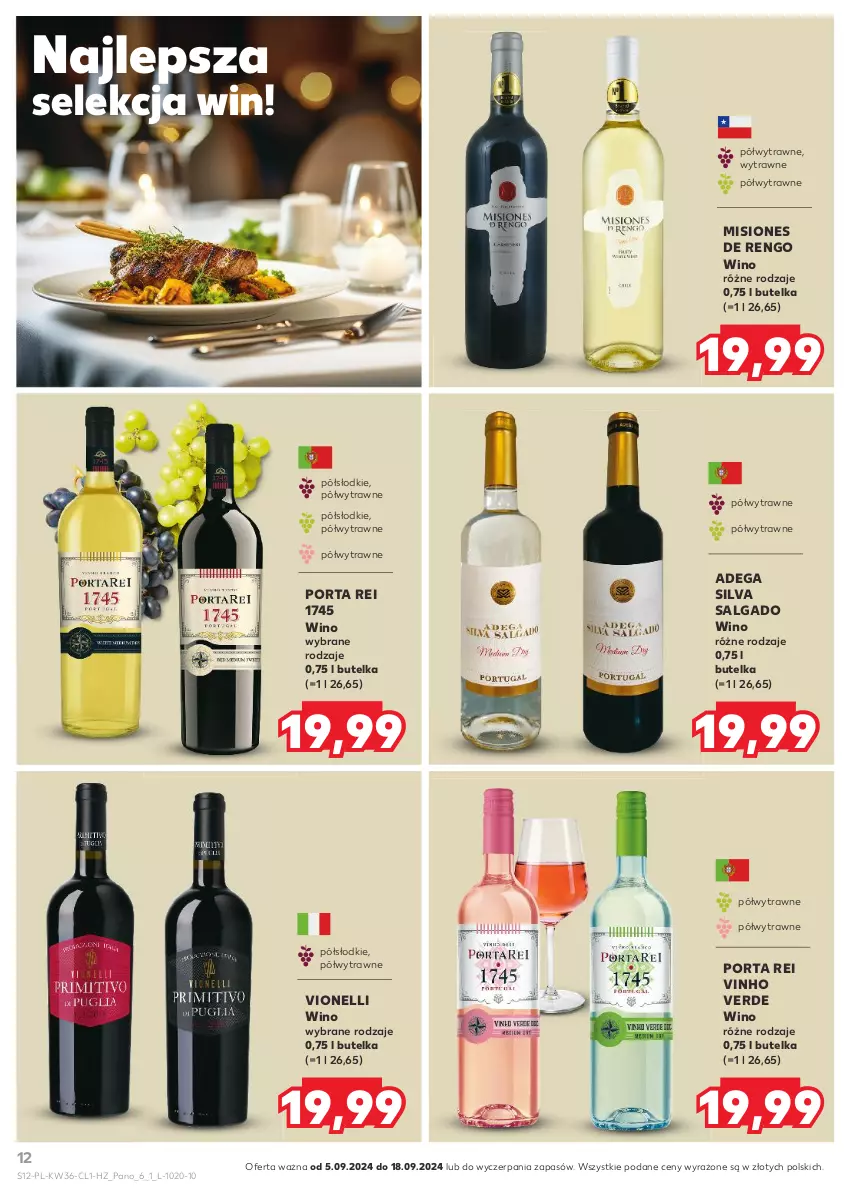 Gazetka promocyjna Kaufland - Barek Kauflandu - ważna 05.09 do 18.09.2024 - strona 12 - produkty: Dega, LG, Por, Wino