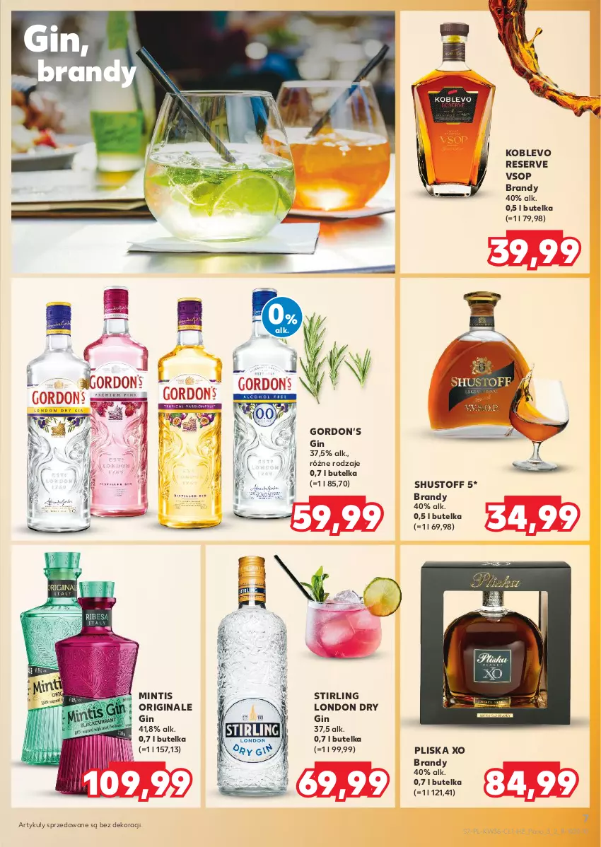 Gazetka promocyjna Kaufland - Barek Kauflandu - ważna 05.09 do 18.09.2024 - strona 7 - produkty: Brandy, Gin, Pliska, Ser