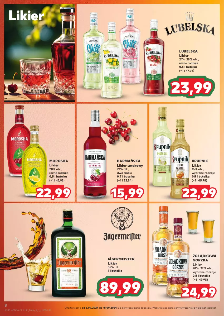 Gazetka promocyjna Kaufland - Barek Kauflandu - ważna 05.09 do 18.09.2024 - strona 8 - produkty: Krupnik, Likier