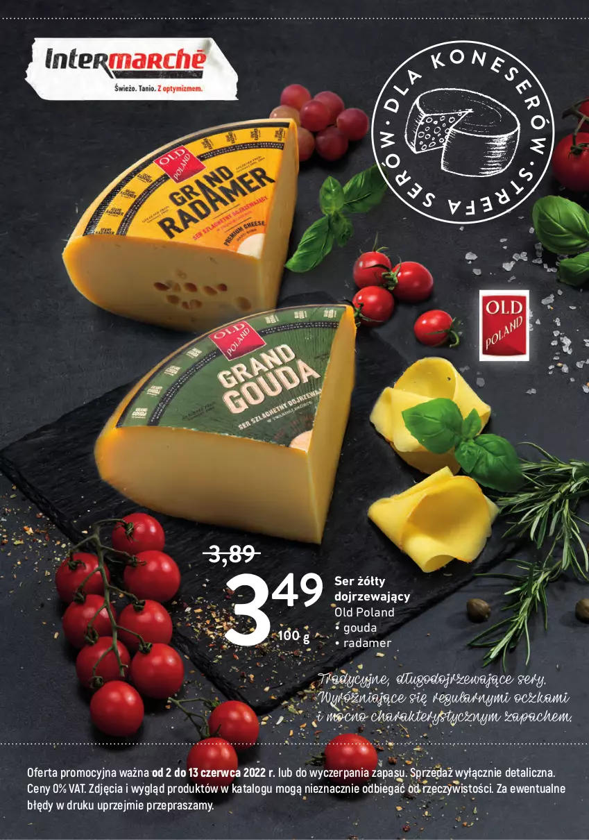 Gazetka promocyjna Intermarche - Strefa Koneserów - ważna 02.06 do 13.06.2022 - strona 8 - produkty: Gouda, Radamer, Ser