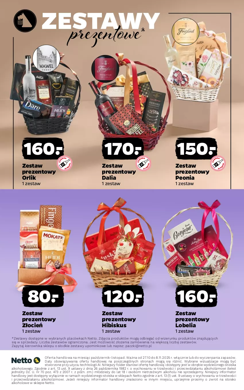 Gazetka promocyjna Netto - Alkohole - Mocne - ważna 27.10 do 08.11.2025 - strona 15 - produkty: Cień, Gra, Hibiskus, Rama, Top, Zestaw prezentowy