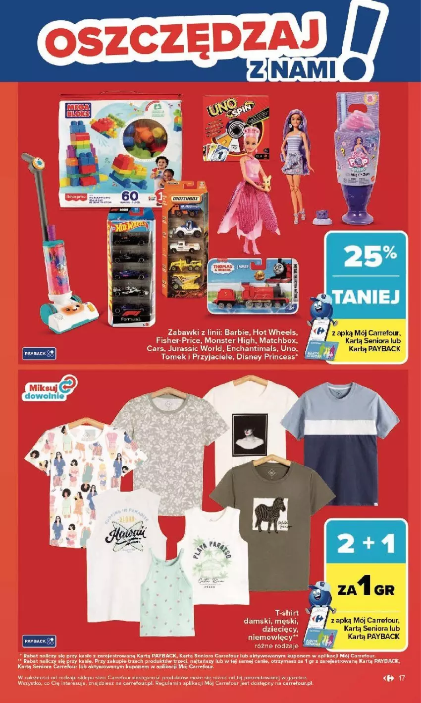 Gazetka promocyjna Carrefour - Gazetka Zmieniliśmy się dla Ciebie - ważna 25.05 do 30.05.2026 - strona 17 - produkty: Barbie, Disney, Fisher-Price, Hot Wheels, LG