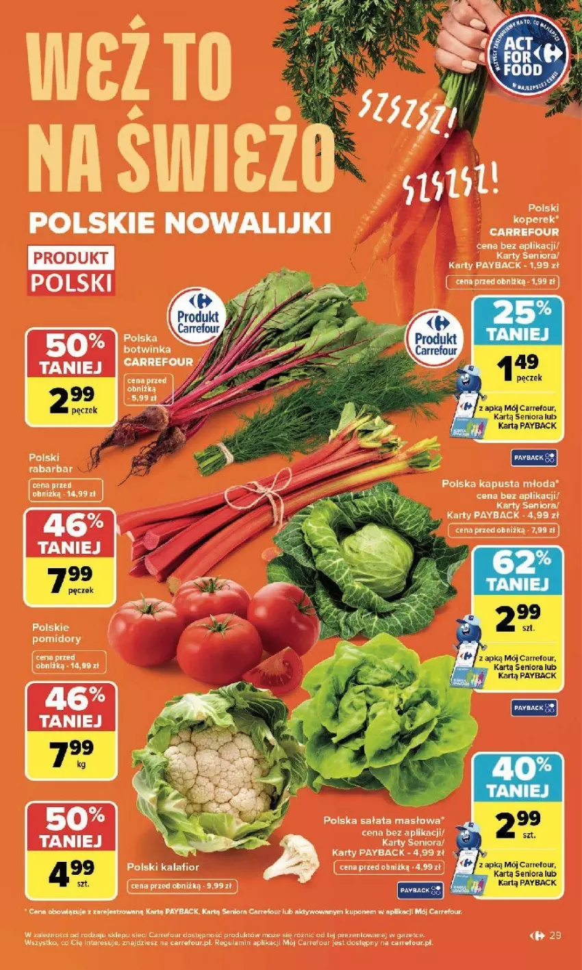 Gazetka promocyjna Carrefour - Gazetka Zmieniliśmy się dla Ciebie - ważna 25.05 do 30.05.2026 - strona 29 - produkty: Inka, Masło, Pomidory, Sałat, Sałata masłowa