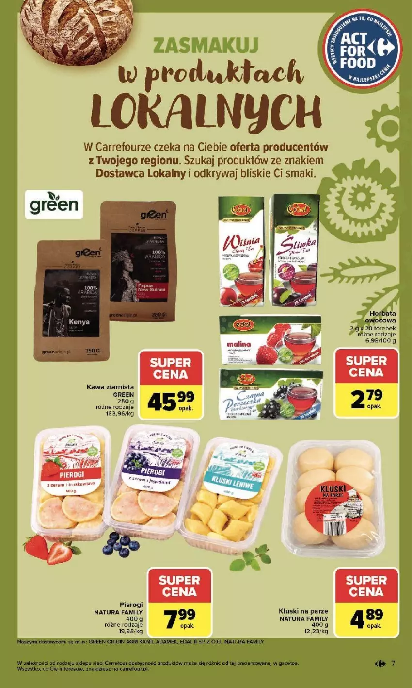 Gazetka promocyjna Carrefour - Gazetka Zmieniliśmy się dla Ciebie - ważna 25.05 do 30.05.2026 - strona 7 - produkty: Fa, Kawa, Kawa ziarnista, Kluski na parze, Pierogi, Ser