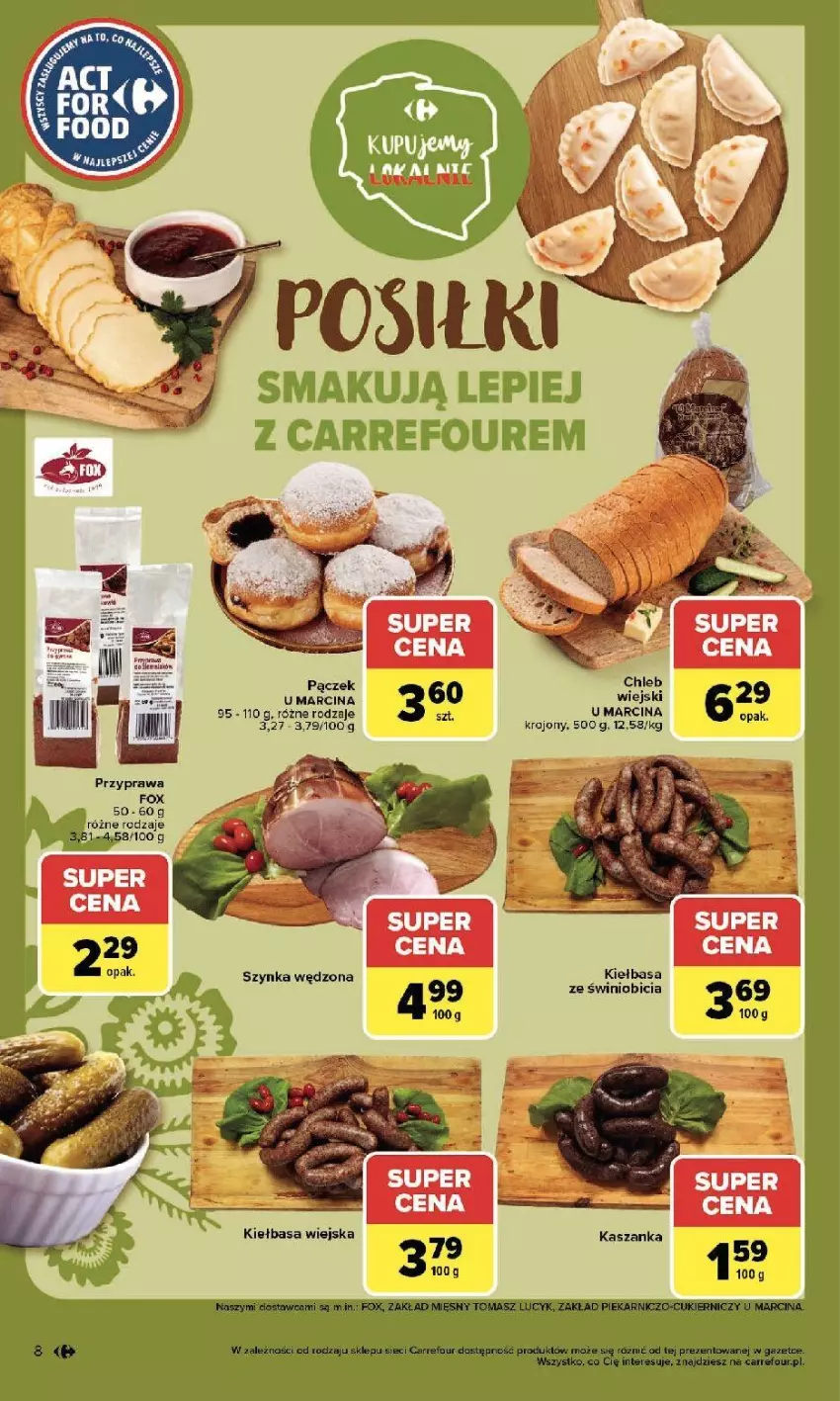 Gazetka promocyjna Carrefour - Gazetka Zmieniliśmy się dla Ciebie - ważna 25.05 do 30.05.2026 - strona 8 - produkty: BIC, Chleb, Kasza, Kaszanka, Szynka
