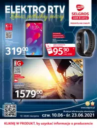 Gazetka promocyjna Selgros - Katalog Elektro - Gazetka - ważna od 23.06 do 23.06.2021 - strona 1 - produkty: Por, Amol, Opaska, Tran, Sport, Telewizor, Smart tv, Smartfon, LG, Fa