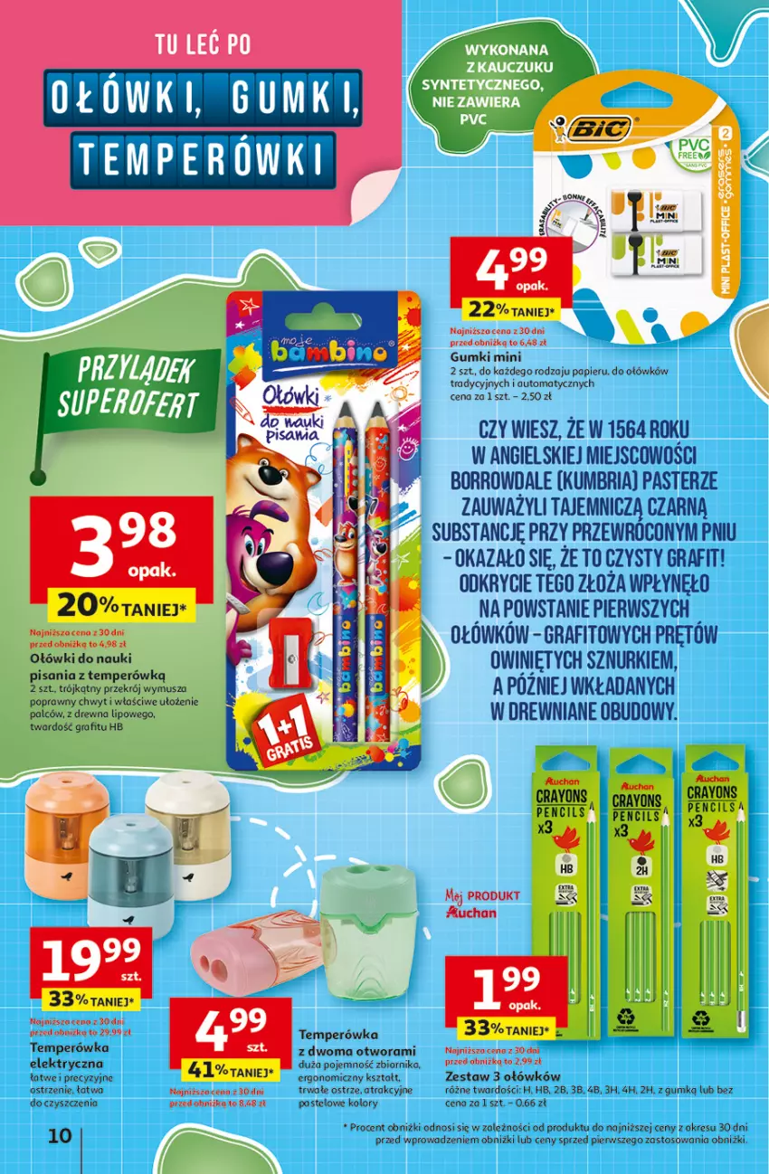 Gazetka promocyjna Auchan - Odlotowe ceny na start szkoły Hipermarket - ważna 21.08 do 27.08.2025 - strona 10 - produkty: Gra, Mus, Papier