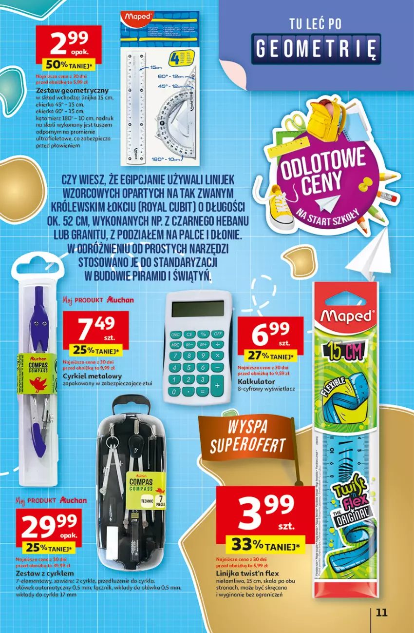 Gazetka promocyjna Auchan - Odlotowe ceny na start szkoły Hipermarket - ważna 21.08 do 27.08.2025 - strona 11 - produkty: Gin, Gra, Królewski, Piec, Por, Tusz
