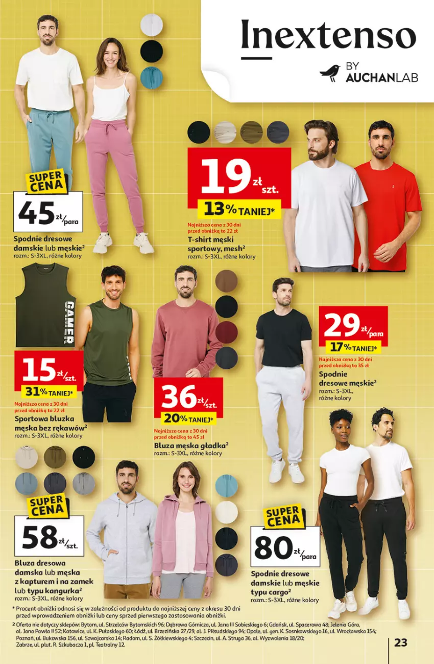 Gazetka promocyjna Auchan - Odlotowe ceny na start szkoły Hipermarket - ważna 21.08 do 27.08.2025 - strona 23 - produkty: Acer, Bluza, Bluza dresowa, Cars, Dres, Por, Sos, Spodnie, Spodnie dresowe, Sport, T-shirt