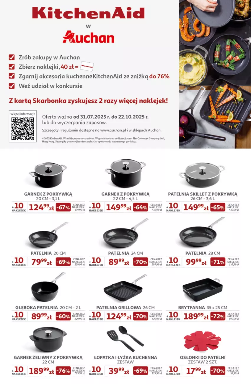 Gazetka promocyjna Auchan - Odlotowe ceny na start szkoły Hipermarket - ważna 21.08 do 27.08.2025 - strona 43 - produkty: Fa, Garnek, Grill, Klej, Kret, Patelnia, Patelnia grillowa