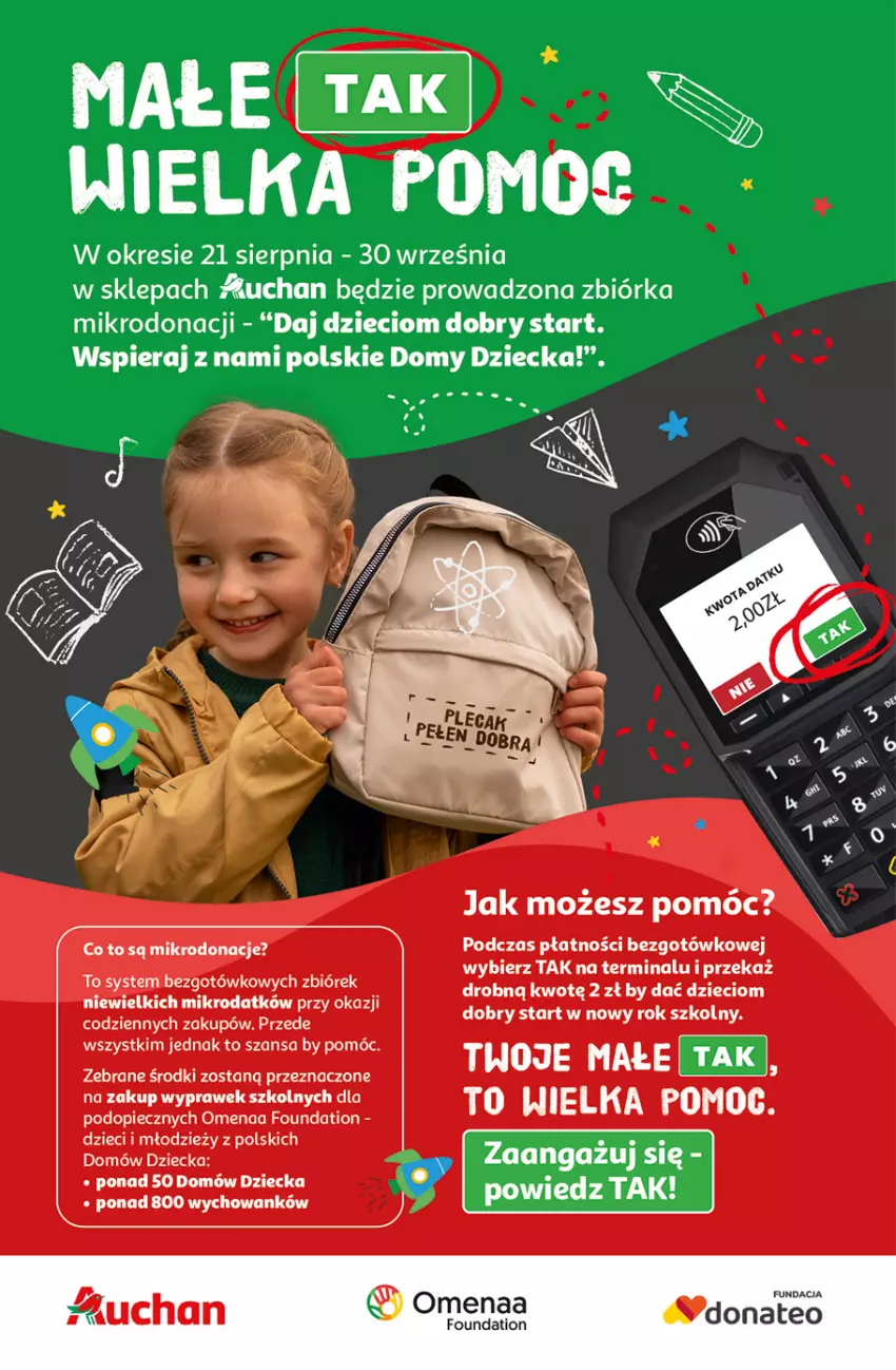 Gazetka promocyjna Auchan - Odlotowe ceny na start szkoły Hipermarket - ważna 21.08 do 27.08.2025 - strona 44 - produkty: Dzieci, Foundation, LG, Piec