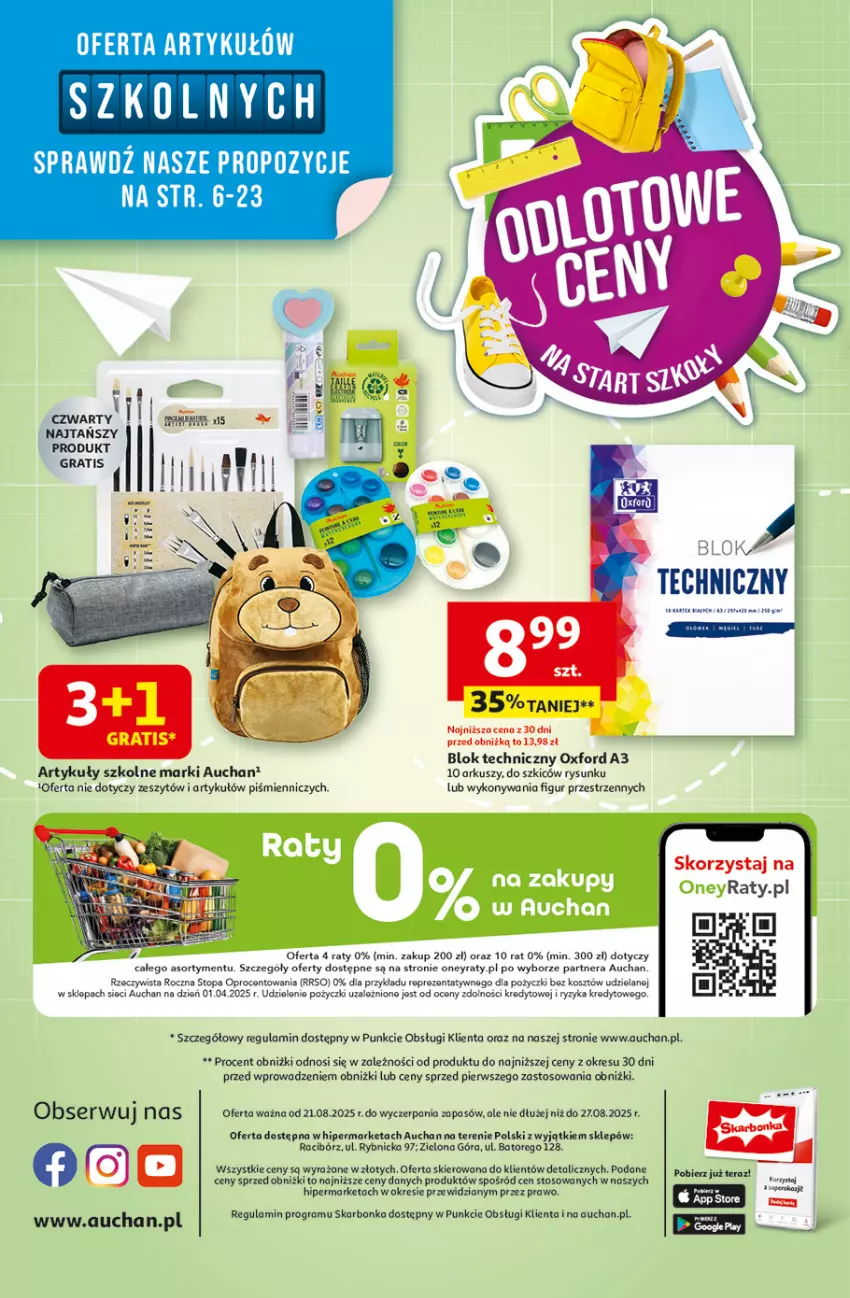 Gazetka promocyjna Auchan - Odlotowe ceny na start szkoły Hipermarket - ważna 21.08 do 27.08.2025 - strona 45 - produkty: Gra, Kosz, Top