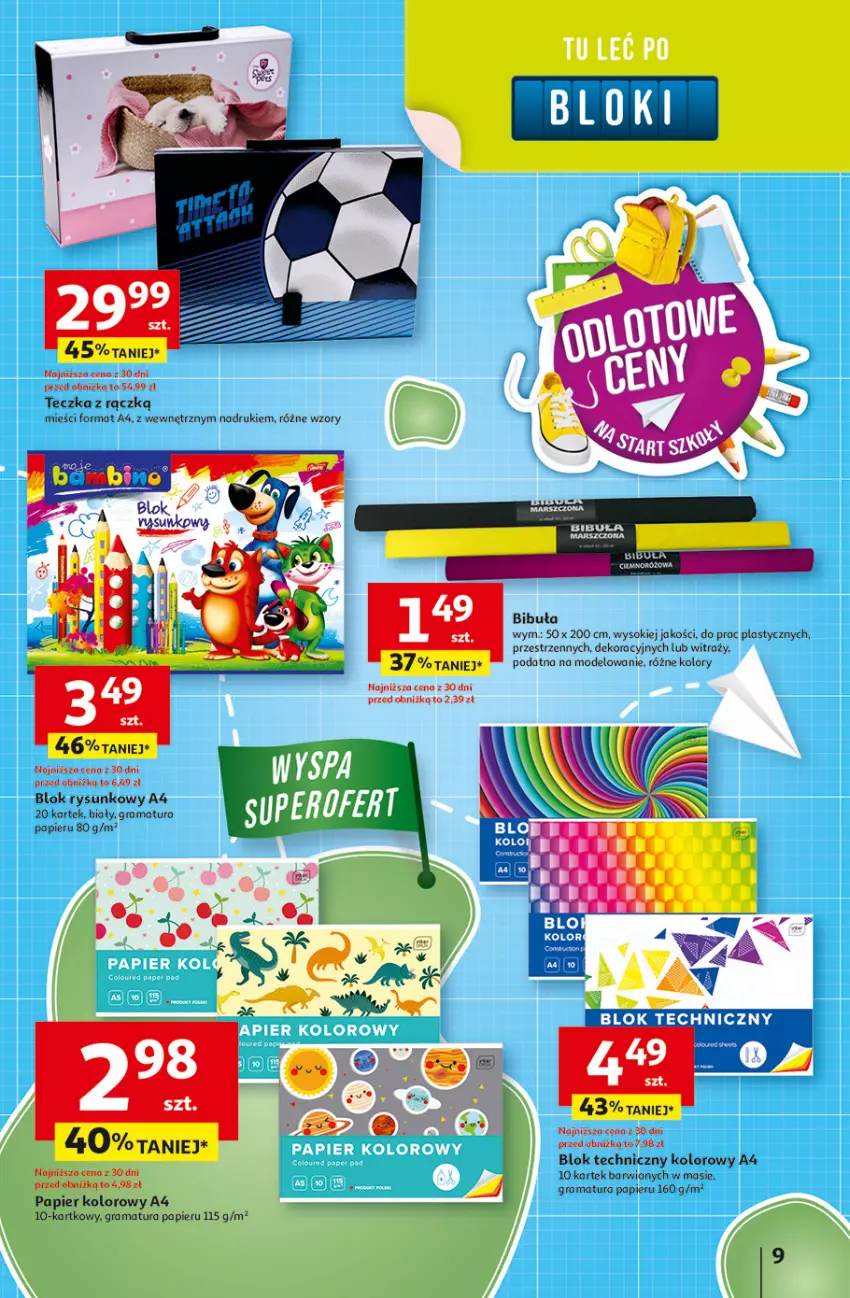 Gazetka promocyjna Auchan - Odlotowe ceny na start szkoły Hipermarket - ważna 21.08 do 27.08.2025 - strona 9 - produkty: Gra, Papier, Rama, Sok