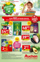 Gazetka promocyjna Auchan - Odlotowe ceny na start szkoły Hipermarket - Gazetka - ważna od 27.08 do 27.08.2025 - strona 1 - produkty: Gra, Kawa ziarnista, Proszek do prania, Kawa, Ariel, Fa