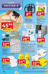 Gazetka promocyjna Auchan - Odlotowe ceny na start szkoły Hipermarket - Gazetka - ważna od 27.08 do 27.08.2025 - strona 20 - produkty: Mata ochronna, Top, Kołdra, Pościel, Pojemnik, LEGO, Regał, Aloe vera, Pojemnik do przechowywania, Komplet pościeli, Poduszka