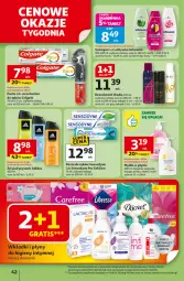 Gazetka promocyjna Auchan - Odlotowe ceny na start szkoły Hipermarket - Gazetka - ważna od 27.08 do 27.08.2025 - strona 42 - produkty: Mydło w płynie, Dezodorant, Szczoteczka do zębów, Pasta do zębów, Adidas, Wełna, Miód, Mydło, Colgate, Wkładki, Mango, Sensodyne, Szczoteczka, Mleko, LG