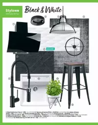 Gazetka promocyjna Leroy Merlin - Katalog Projekty 2021 - Gazetka - ważna od 30.09 do 30.09.2021 - strona 36 - produkty: Glazura, Bateria kuchenna, Zlew, Stołek, Stojak, Zlewozmywak, Zegar, Bateria, Lampa, Lazur, Okap, Dywan, Osłonka, Lampa wisząca