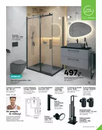 Gazetka promocyjna Leroy Merlin - Katalog Projekty 2021 - Gazetka - ważna od 30.09 do 30.09.2021 - strona 49 - produkty: Glazura, Sok, Papier, Szafka pod umywalkę, Stojak, Szafka, Ręcznik, Bateria, Umywalka, Dozownik, Gres, Lazur, Lustro, Dozownik mydła, Gres szkliwiony