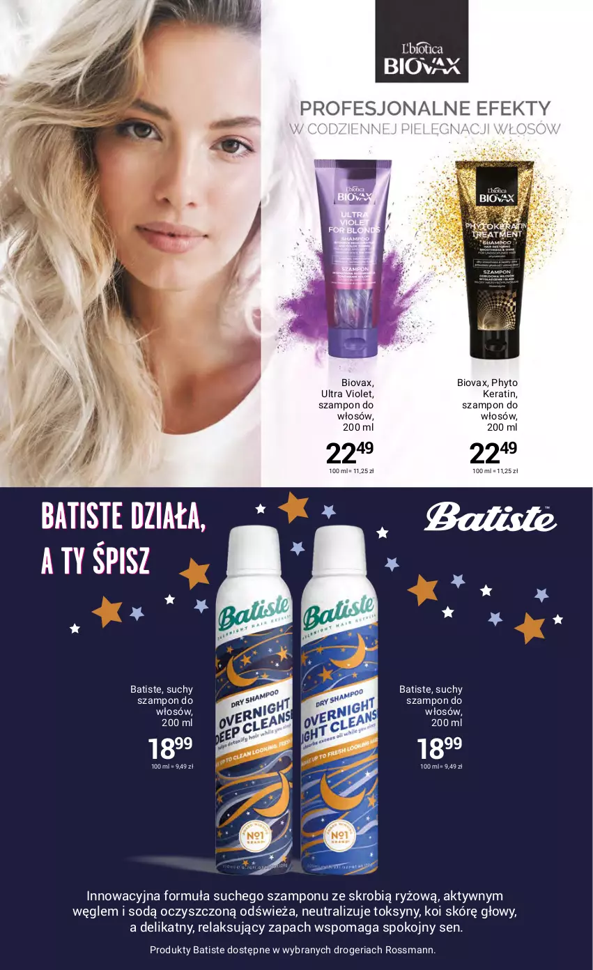 Gazetka promocyjna Rossmann - ważna 20.04 do 04.05.2022 - strona 3 - produkty: Batiste, Biovax, Phyto, Ryż, Szampon