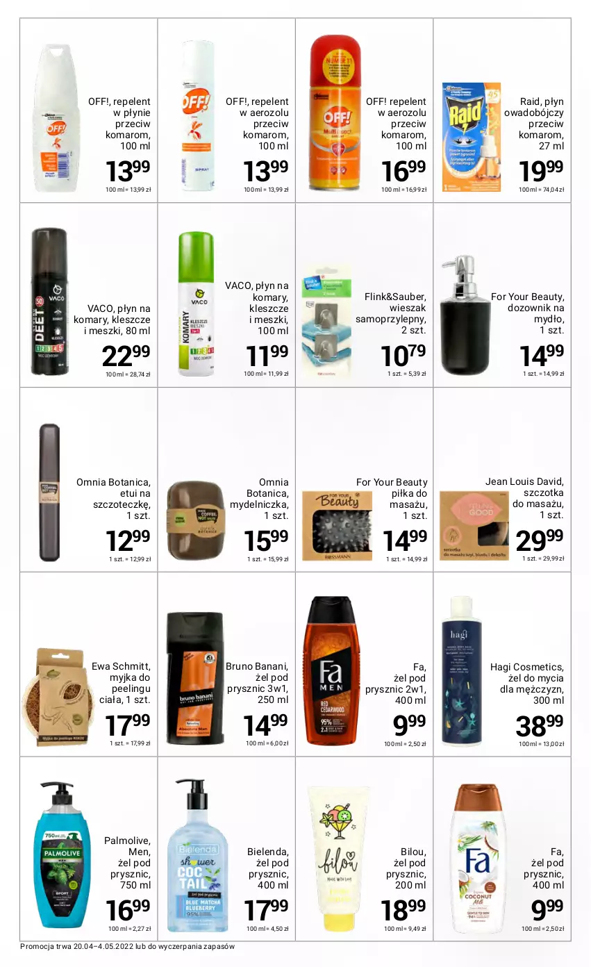 Gazetka promocyjna Rossmann - ważna 20.04 do 04.05.2022 - strona 36 - produkty: Bielenda, Bruno Banani, Dozownik, Ewa Schmitt, Fa, For Your Beauty, Mop, Mydelniczka, Mydło, Palmolive, Peeling, Szczotka, Wieszak