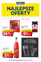 Gazetka promocyjna Makro - [Oferta promocyjna] Artykuły spożywcze i przemysłowe - Gazetka - ważna od 11.07 do 11.07.2022 - strona 1 - produkty: Dżem, Kiełbasa krucha, Oranżada, Hellena, Kiełbasa