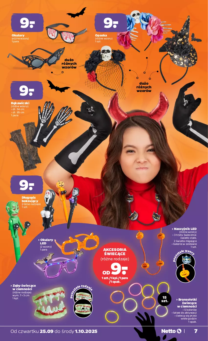 Gazetka promocyjna Netto - Od Czwartku Przemysłowa - ważna 25.09 do 01.10.2025 - strona 7 - produkty: Długopis, Naszyjnik, Opaska