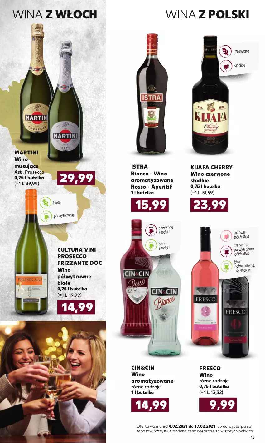 Gazetka promocyjna Kaufland - Barek - ważna 04.02 do 17.02.2021 - strona 10 - produkty: Fa, Fresco, Martini, Mus, Prosecco, Wino, Wino czerwone, Wino musujące