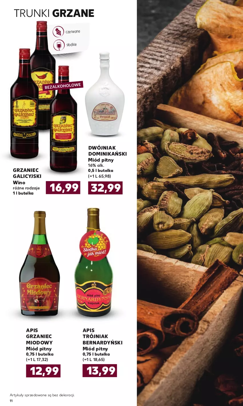 Gazetka promocyjna Kaufland - Barek - ważna 04.02 do 17.02.2021 - strona 11 - produkty: Grzaniec Galicyjski, Miód, Miód pitny, Wino