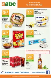 Gazetka promocyjna ABC - Gazetka - Gazetka - ważna od 27.01 do 27.01.2022 - strona 1 - produkty: Piwo, Corn flakes, Ser, Smakowita, O nas, Serek homogenizowany, Serek, Margaryna, Napój gazowany, Mars, Danio, Napój, Fa